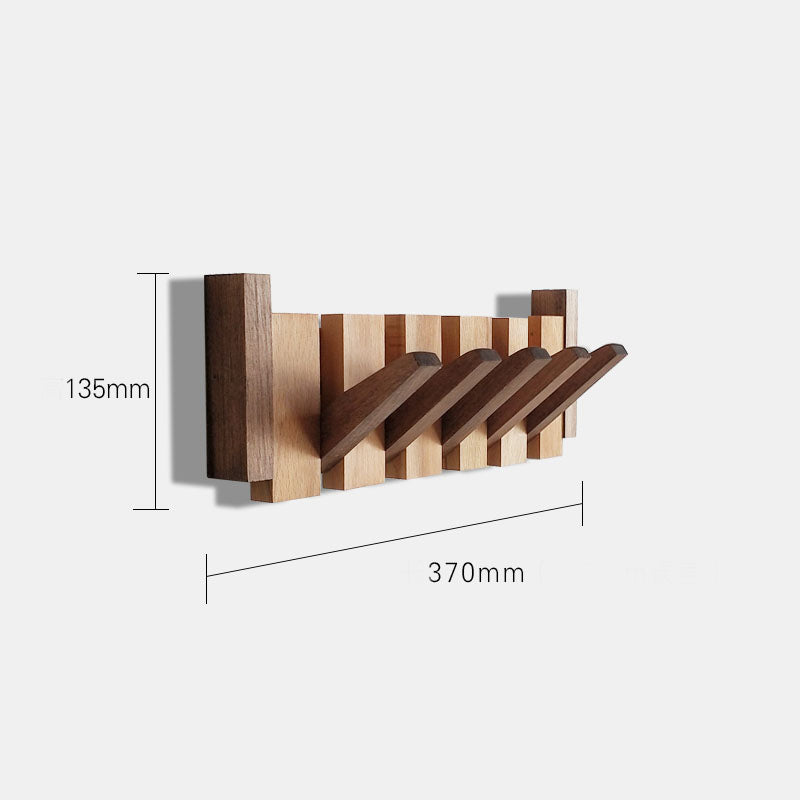 Perchero de pared Verona madera natural – colgador plegable escandinavo