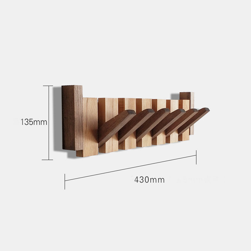 Perchero de pared Verona madera natural – colgador plegable escandinavo