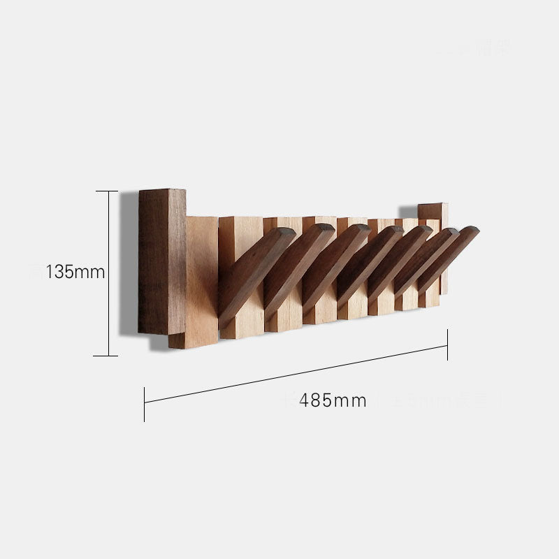 Perchero de pared Verona madera natural – colgador plegable escandinavo
